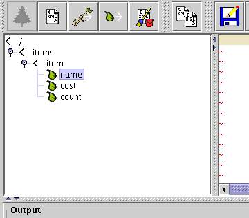 XML document in tree view